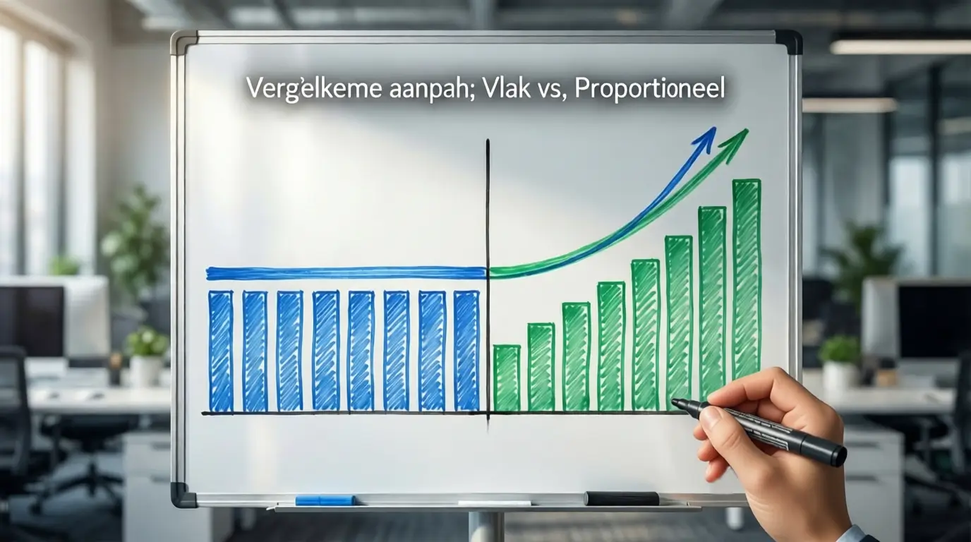Vergelijking van twee wedstrategieën op whiteboard